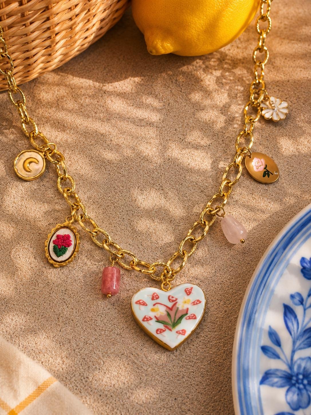 Collier multi-pendentifs